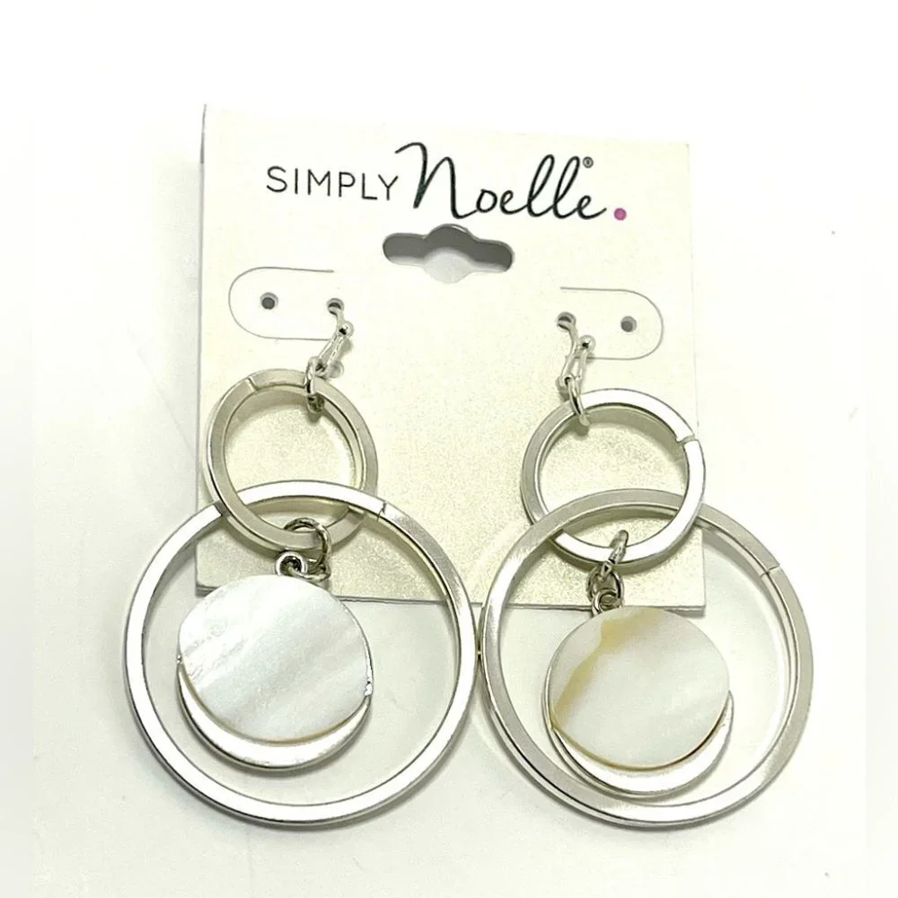Silver Simply Nicole Loops Earrings - Picture 2 of 3